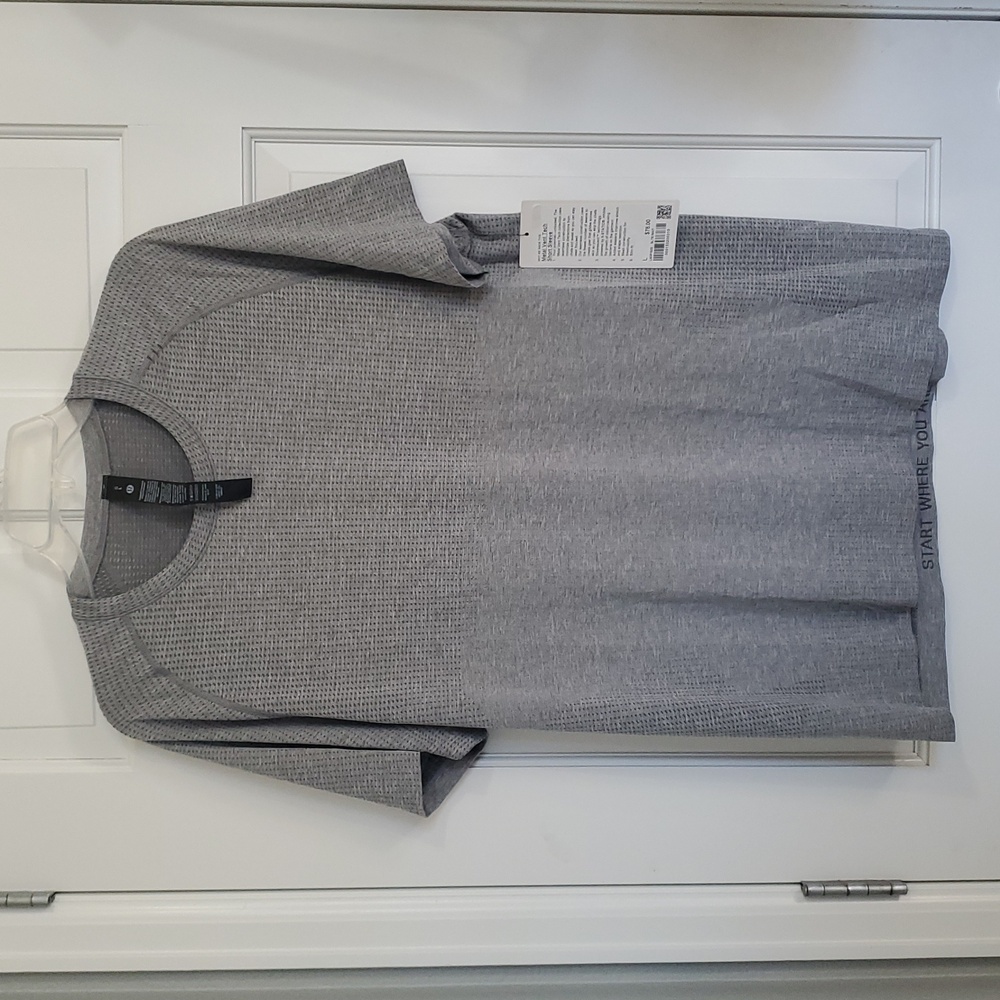 NWT Lululemon Metal Vent Tech Short Sleeve Shirt Sx L Slate